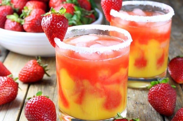 Refreshing Margarita Recipes to Cool You Down This Summer: Honey Mango Strawberry Margarita