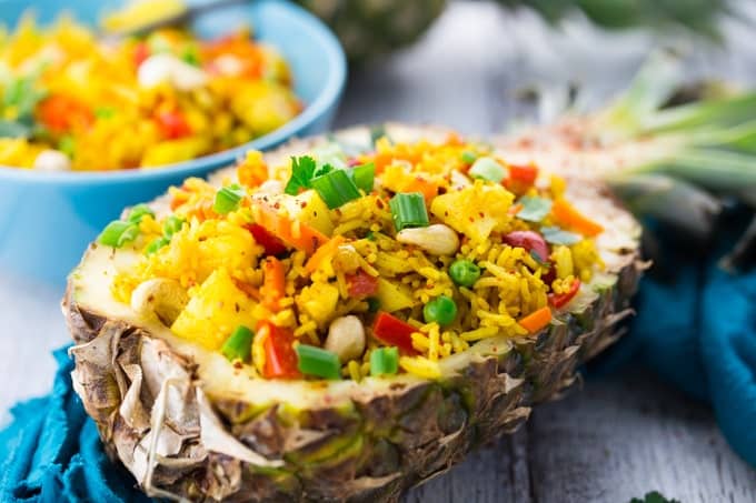 18 Best Easy Vegetarian Recipes: Pineapple Fried Rice