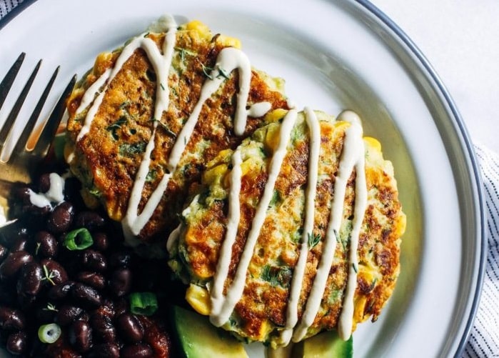 Healthy Zucchini Corn Fritters