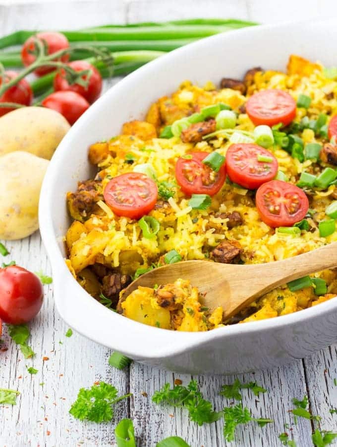 26 Creative and Delicious Turmeric Recipes: Vegetarian Breakfast Casserole