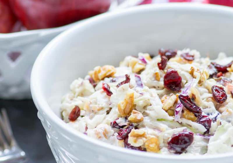 15 Coleslaw Recipes to Make This Summer: Apple Cranberry Walnut Coleslaw