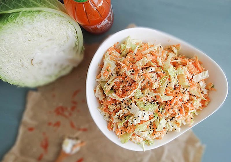15 Coleslaw Recipes to Make This Summer: Napa Sriracha Slaw