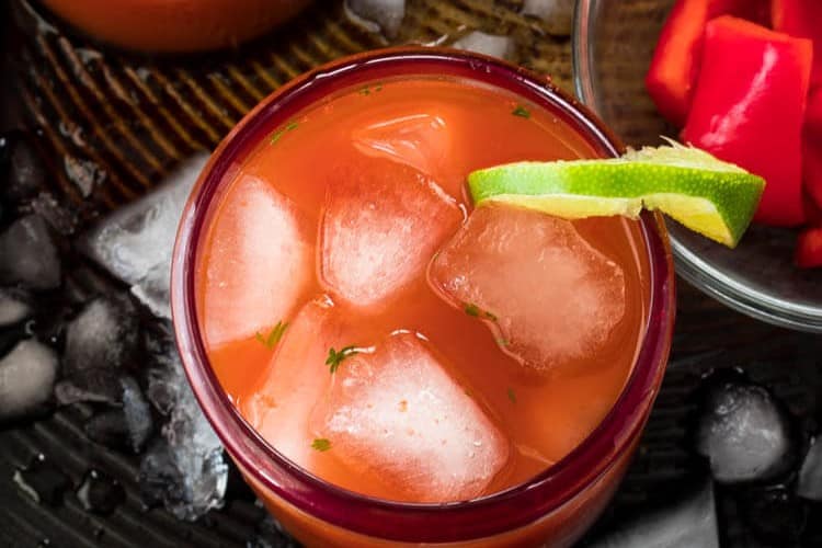 Refreshing Margarita Recipes to Cool You Down This Summer: Salsa Sunset A Savory Margarita