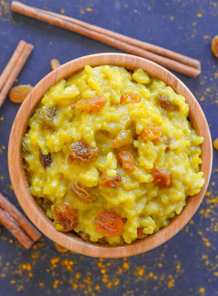 26 Creative and Delicious Turmeric Recipes: Slow Cooker Rice Pudding