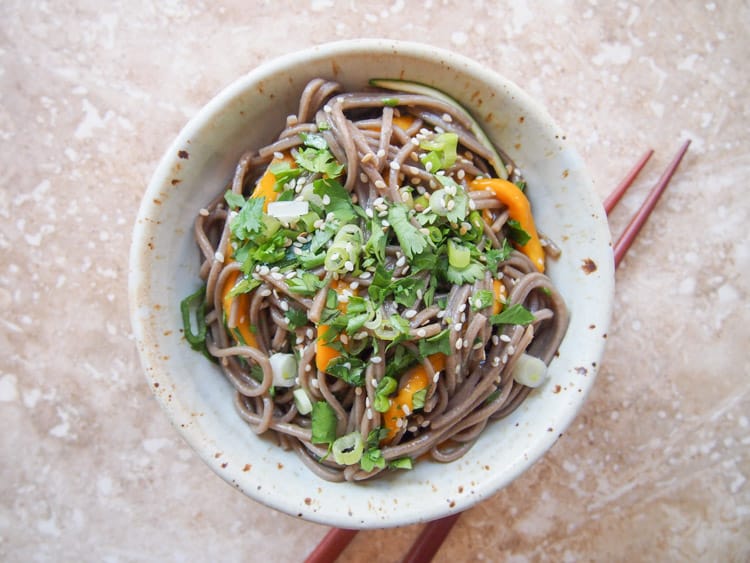 18 Best Easy Vegetarian Recipes: Soba Noodle Salad