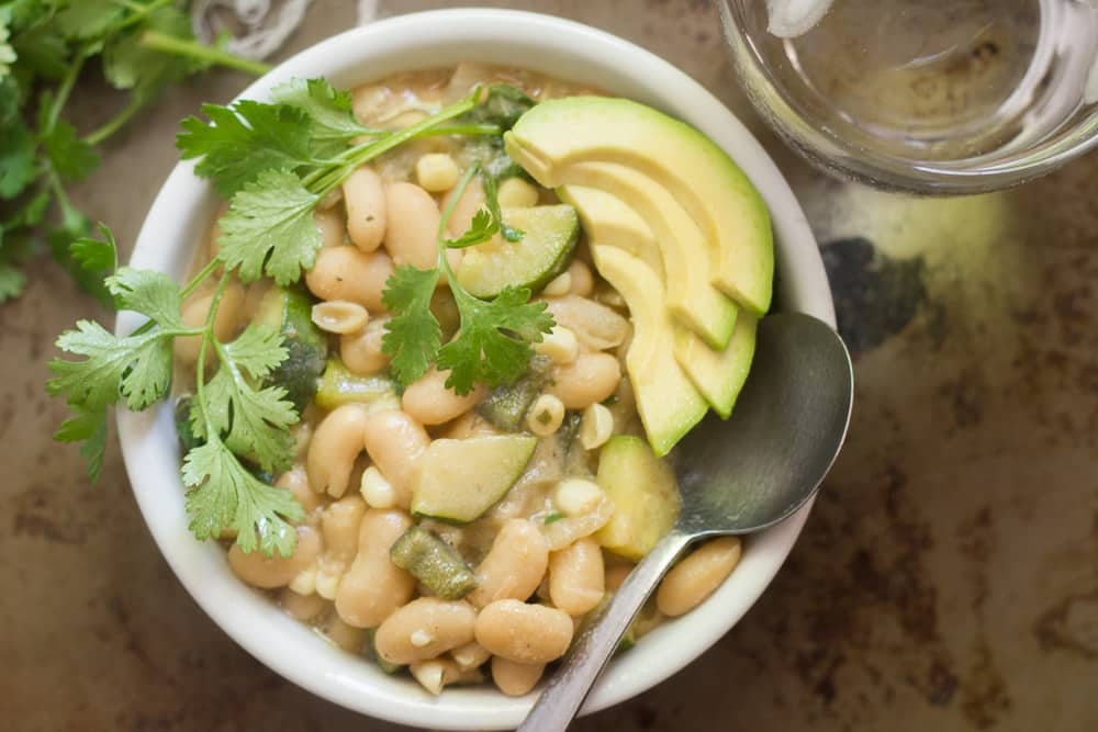 Chili Blanco with Summer Veggies & Ale