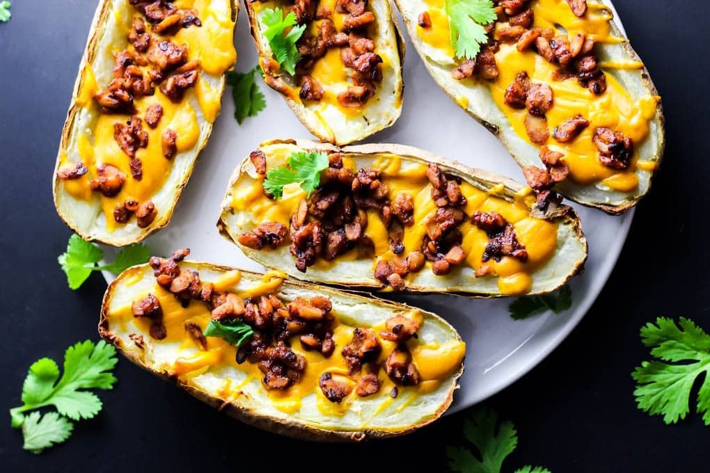 Vegan Baked Potato Skins