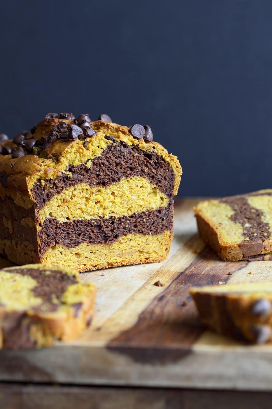 26 Creative and Delicious Turmeric Recipes: Marbled Turmeric Pumpkin Chocolate Bread