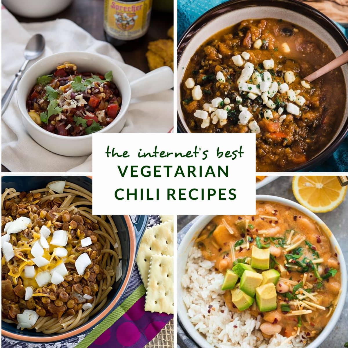 the best vegetarian chili recipes on the internet