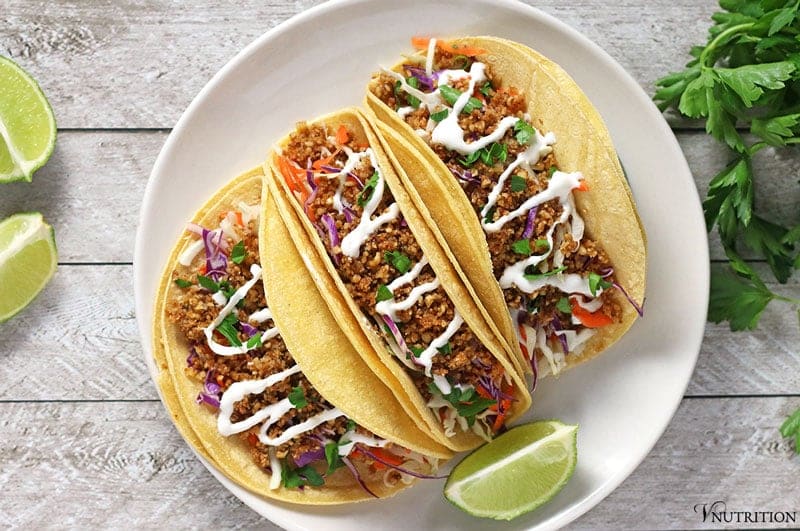 18 Best Easy Vegetarian Recipes: Walnut Meat Tacos
