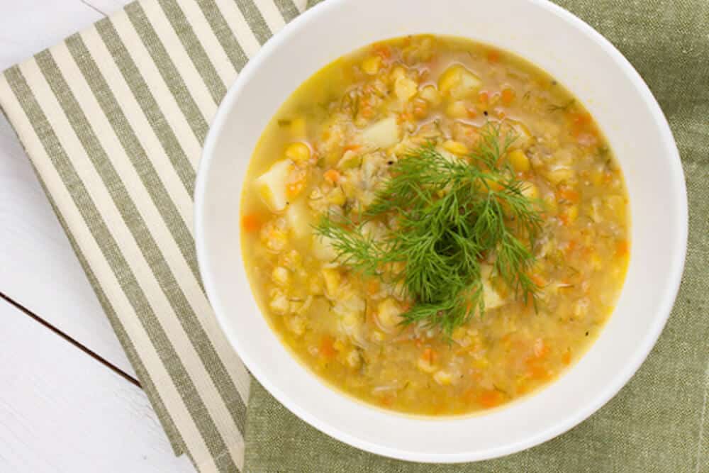 17 Cozy Split Pea Soup Recipes to Try This Fall: Split Pea Soup with Barley and Vegetables