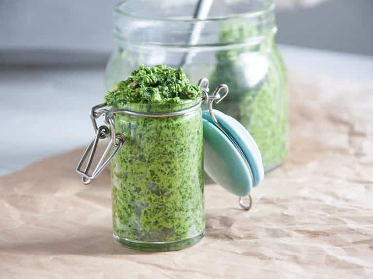 15 Creative Pesto Recipes You Need to Try: Nut-free Garlic Pesto