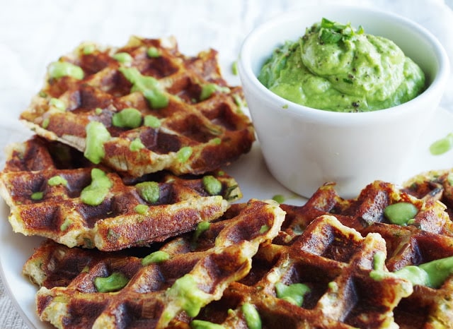 49 Savory Vegan Breakfast Recipes: Potato and Leek Waffles