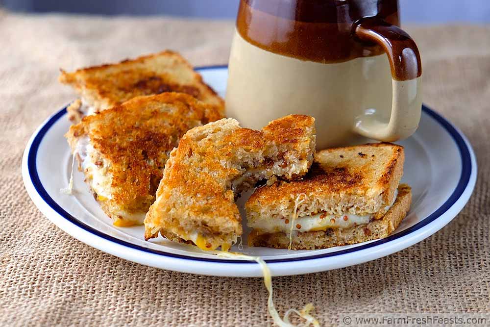 21 Mind-Blowing Grilled Cheese Sandwich Recipes: Grilled Cheese with Cheddar, Havarti and Apple Fig Chutney