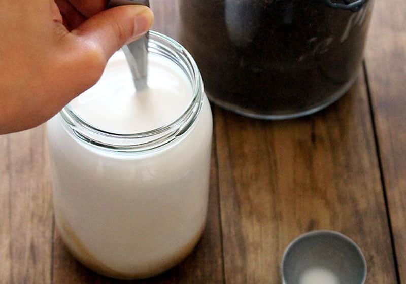 15 Creamy & Dreamy Vegan Coffee Creamer Recipes: Salted Caramel Coffee Creamer