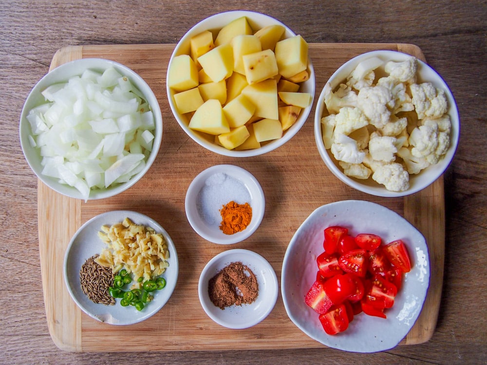 Aloo Gobi (Indian Spiced Potatoes and Cauliflower)