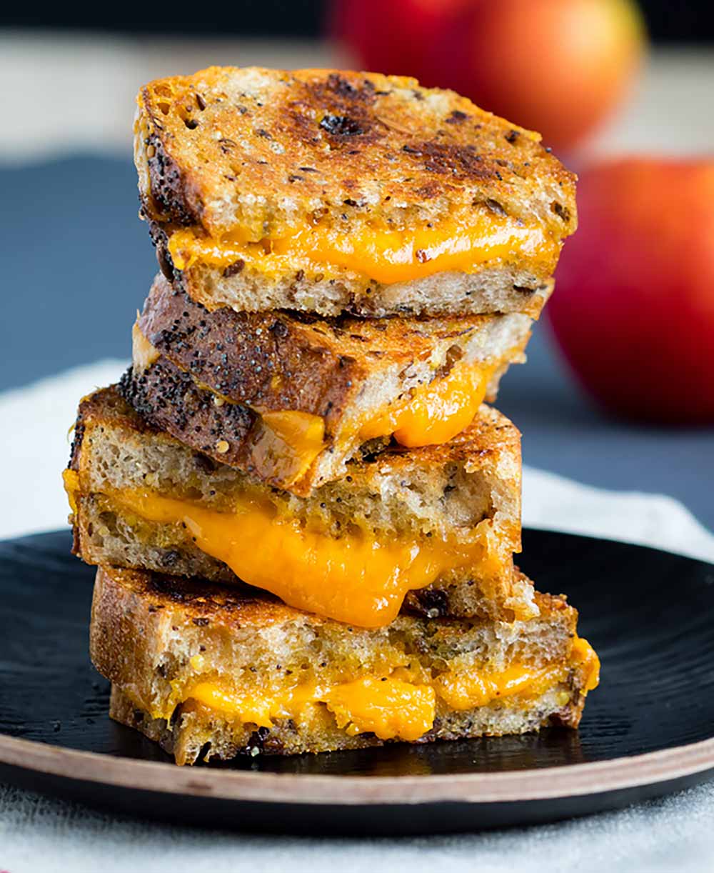 21 Mind-Blowing Grilled Cheese Sandwich Recipes: Raisin Bread Grilled Cheese