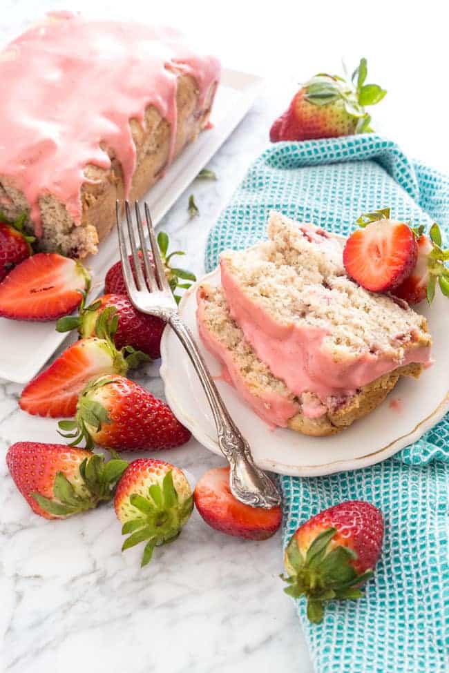 15 Crave-Worthy Pound Cake Recipes: Strawberry Pound Cake with Strawberry Glaze