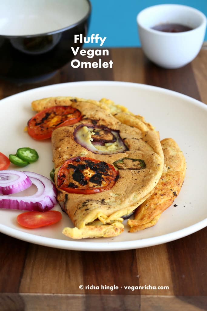 15 Irresistible Vegetarian Omelets to Make for Breakfast: Vegan Omelette Eggless with Chickpea Flour