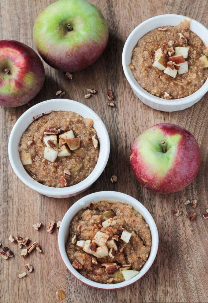 Millet Recipe - Apple Pie Spiced Mixed Grain Breakfast Cereal