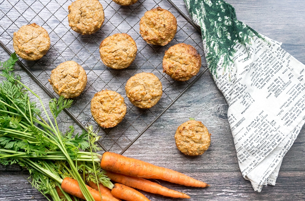 Quinoa Carrot Cake Muffins