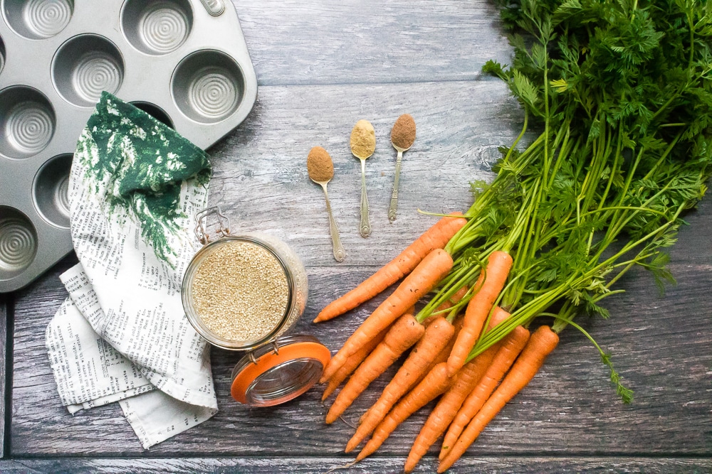 Quinoa Carrot Cake Muffins