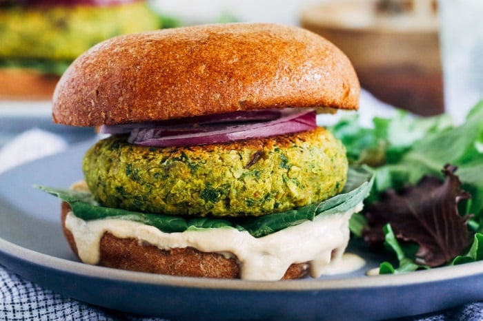 Turmeric Falafel Burgers