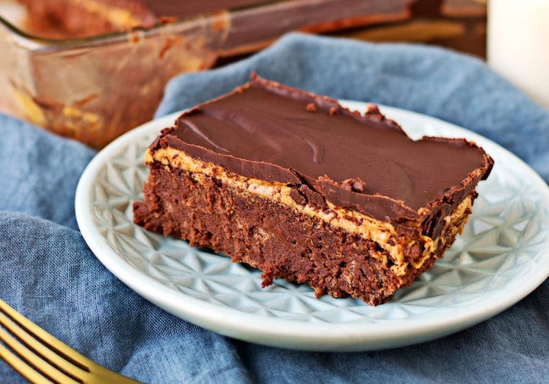 21 Drool-Worthy Recipes for Vegan Brownies: Vegan Buckeye Brownies