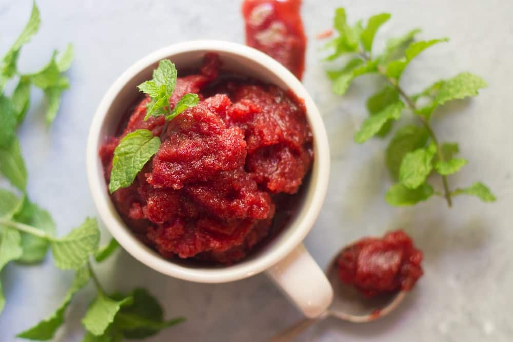 Beetroot and Vanilla Sorbet