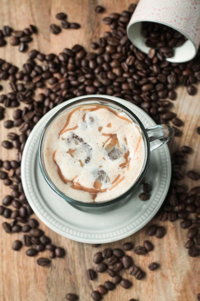 11 Cozy Coffee Drinks You Need This Fall: Iced Caramel Macchiato
