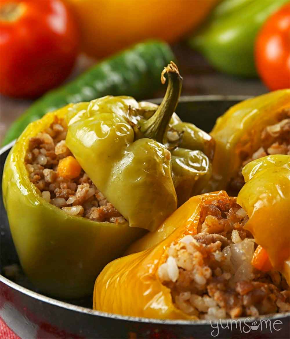 19 Recipes that Swap Lentils for Meat: Croatian Stuffed Peppers