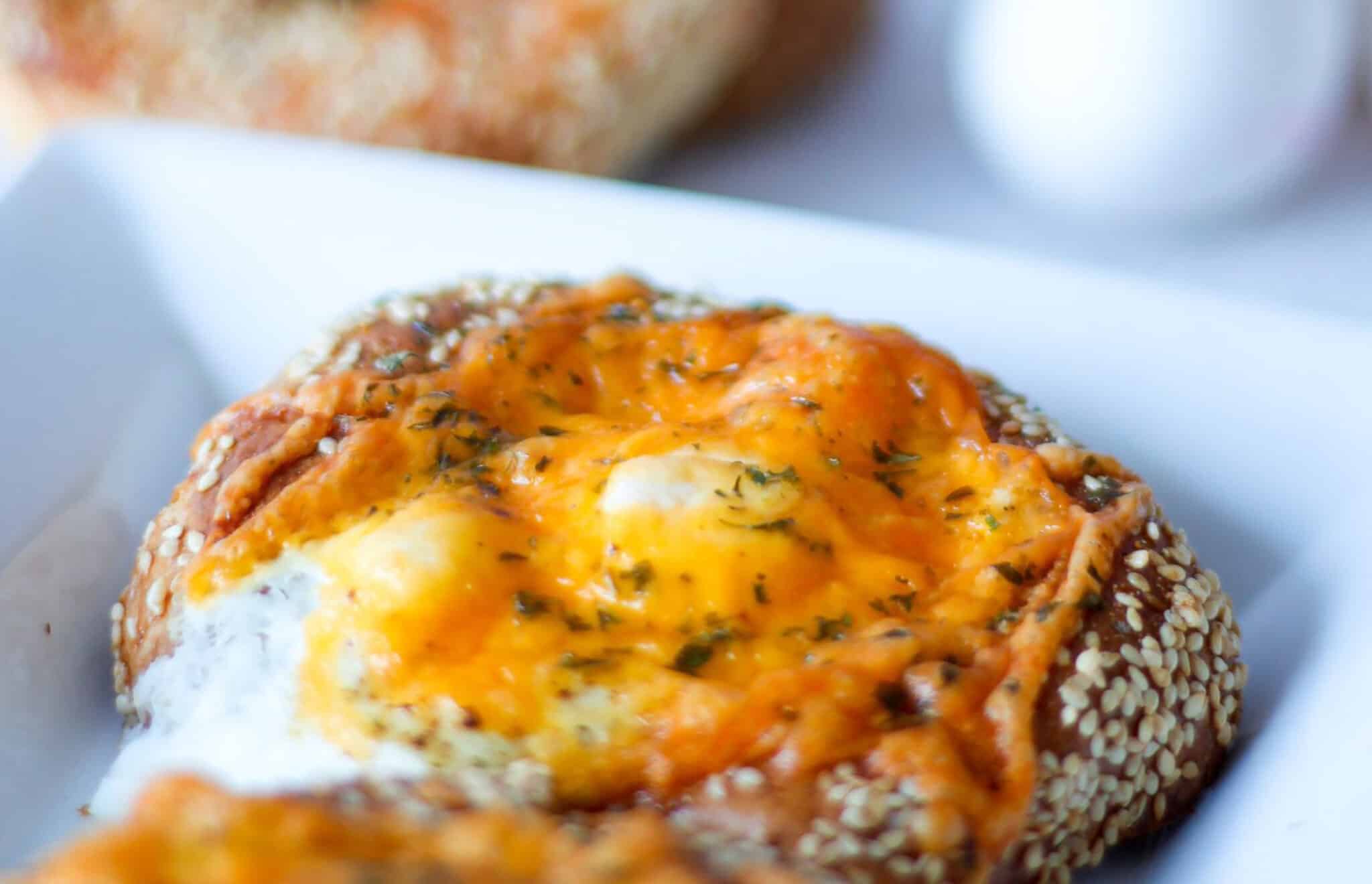 Bagel Eggs in a Hole - No Spoon Necessary