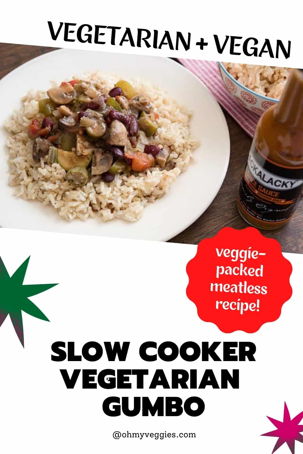Healthy Slow Cooker Vegetarian Gumbo Oh My Veggies