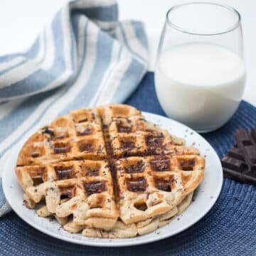 Buttermilk Waffles with Chocolate