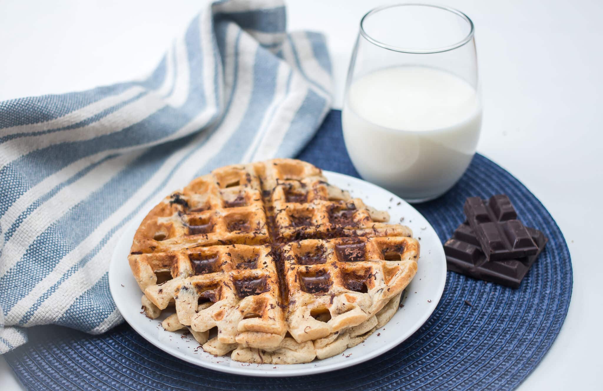 Buttermilk Waffles with Chocolate