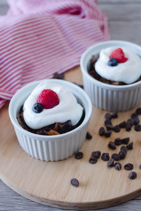 Chocolate Chip Bread Pudding Oh My Veggies