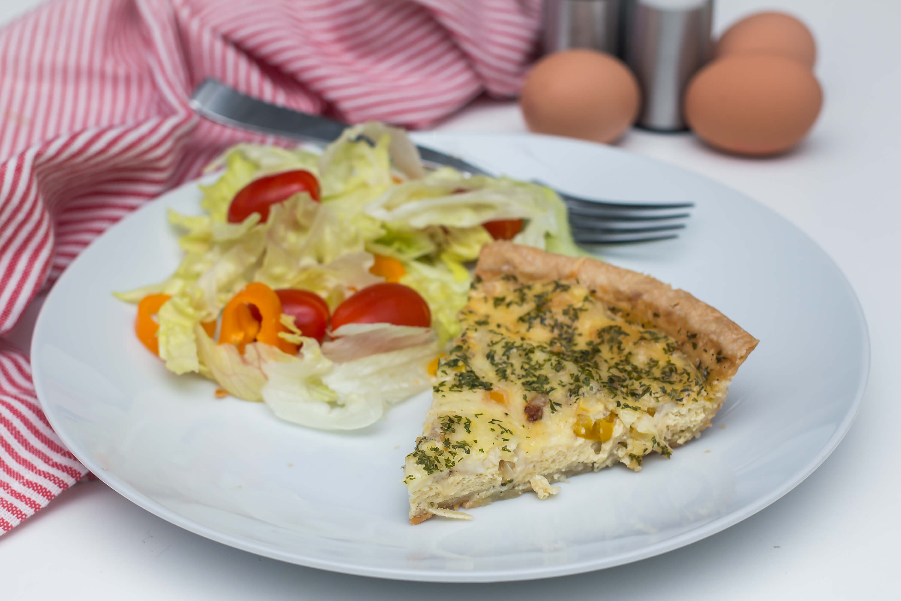 Vegetarian Leek Quiche Pie