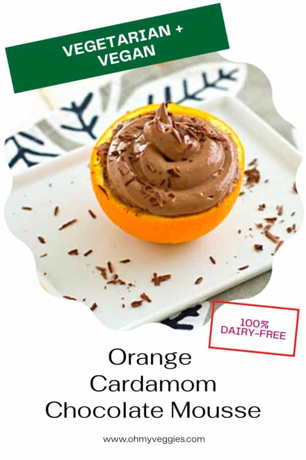 Orange Cardamom Chocolate Mousse
