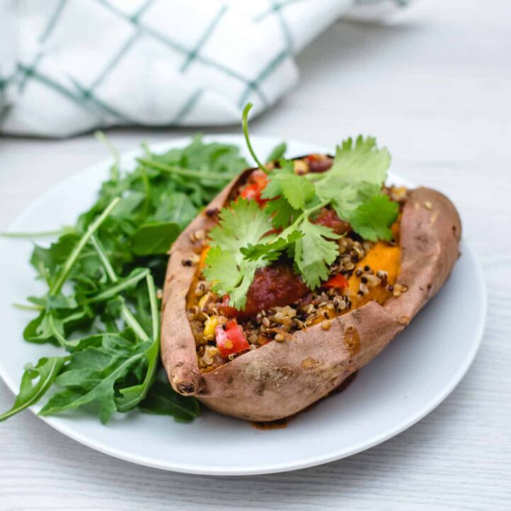 Stuffed Vegan Mexican Sweet Potato