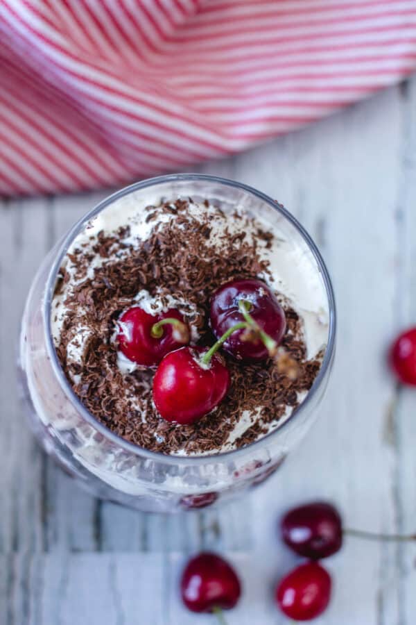 Black Forest Cake in a Glass | Oh My Veggies