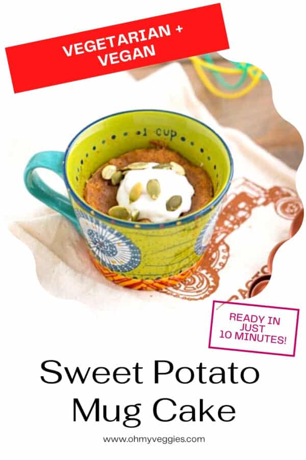 vegan sweet potato mug cake