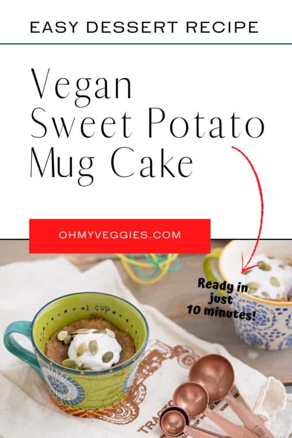 vegan sweet potato mug cake