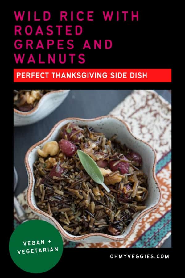 Wild Rice with Roasted Grapes and Walnuts