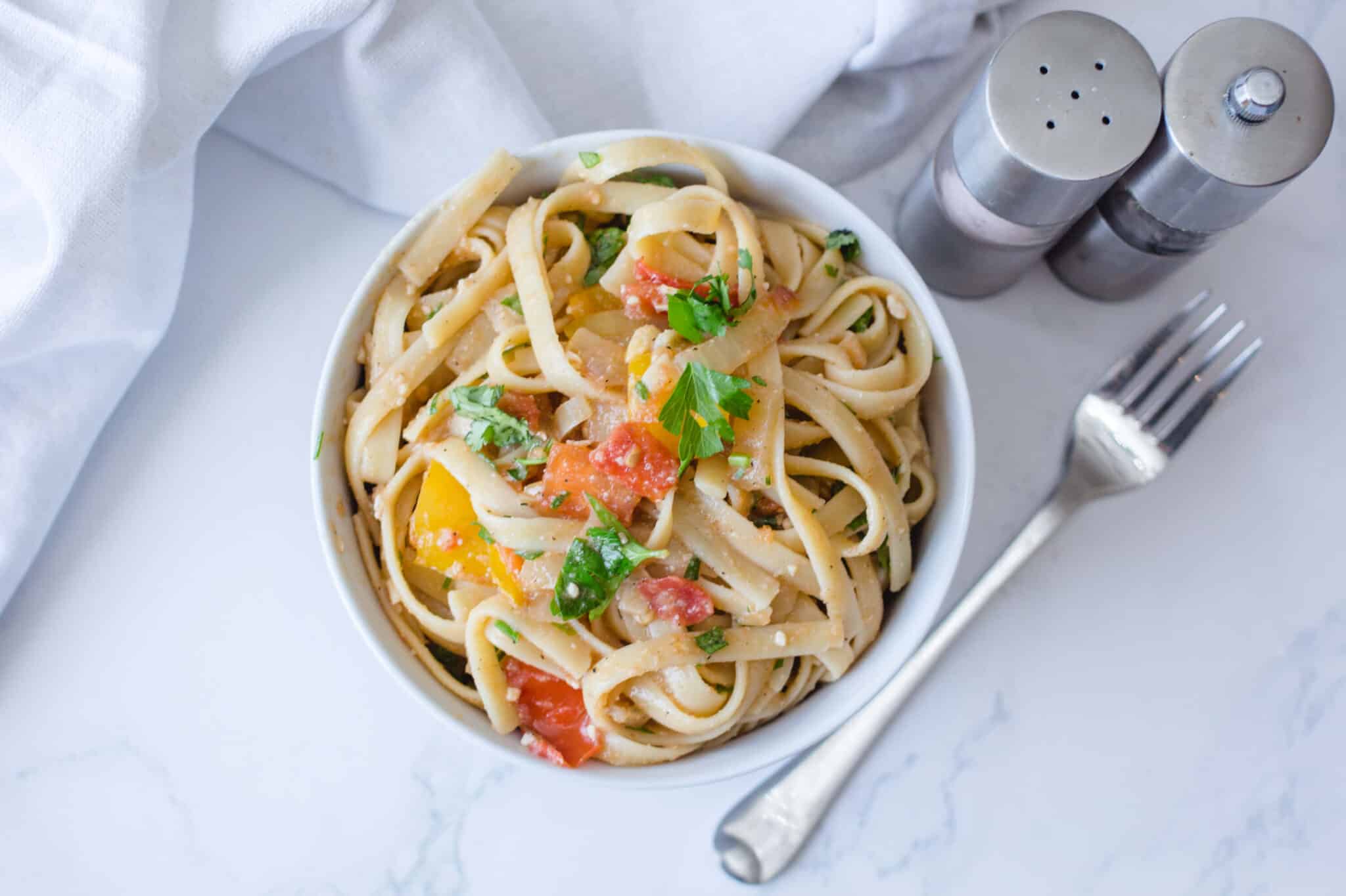 Creamy Vegetarian Pasta | Oh My Veggies