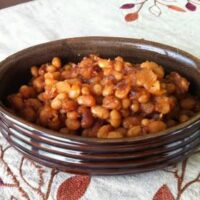 bourbon mango baked beans
