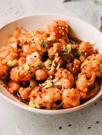 korean fried cauliflower