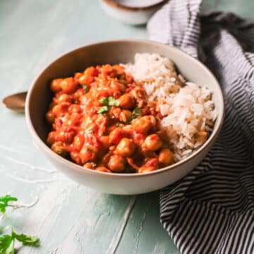 vegetarian chickpea curry