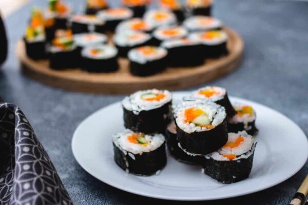 vegetarian makizushi style sushi 