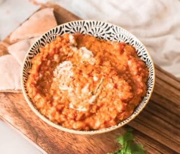 vegan red lentil curry