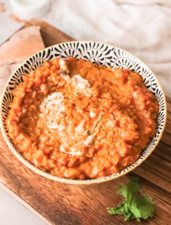 vegan red lentil curry